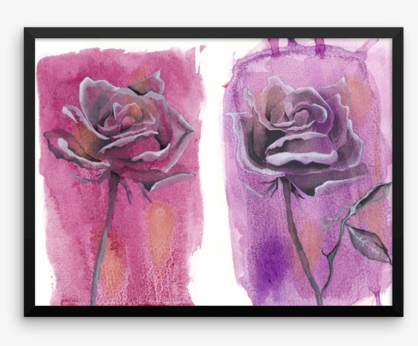 Roses // Hand-embellished Giclee Print - Hybrid Tea Rose, transparent png download