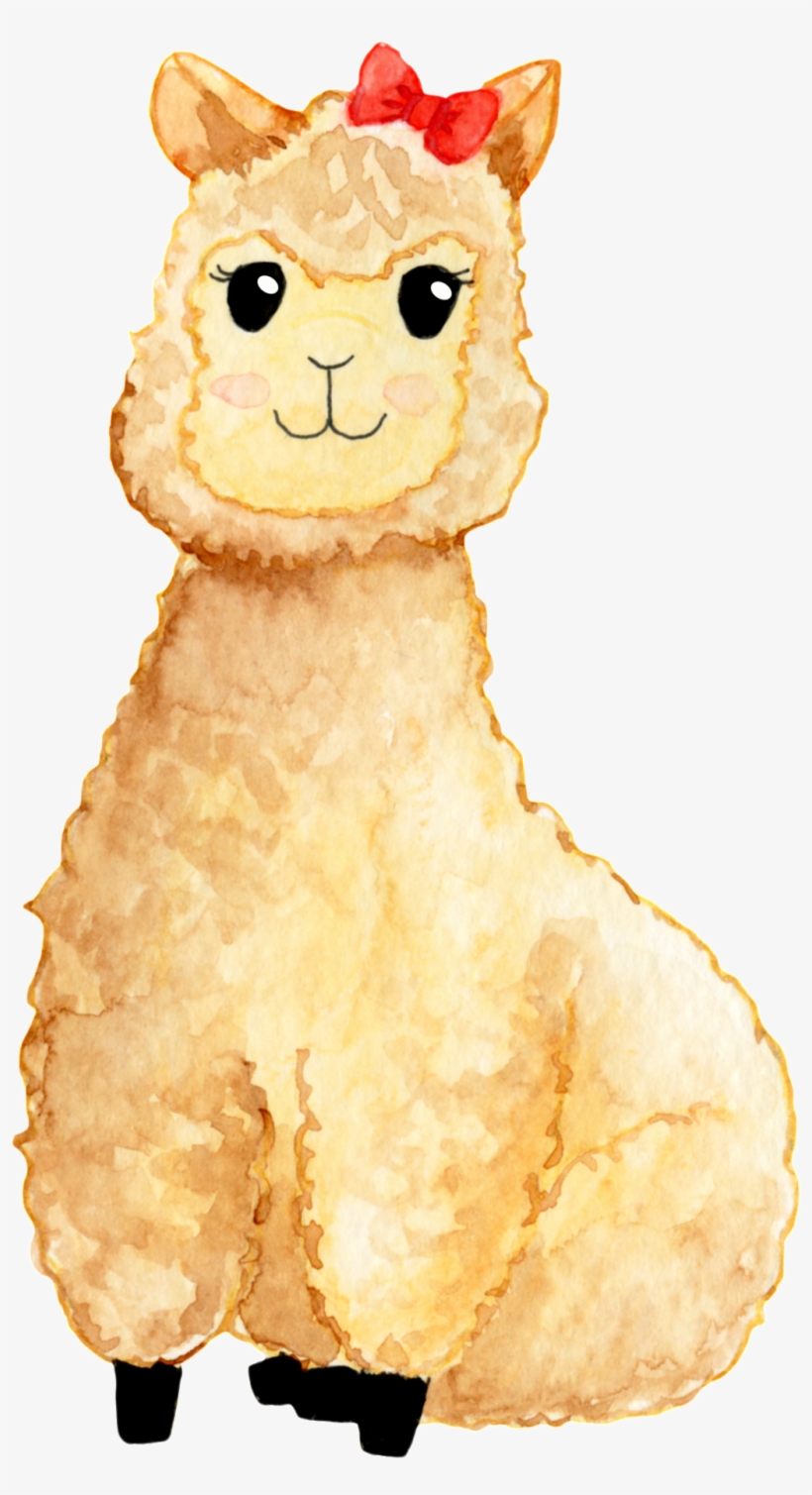 A Cute Grass Mud Horse Png Transparent - Llama And Cactus Clipart, transparent png download