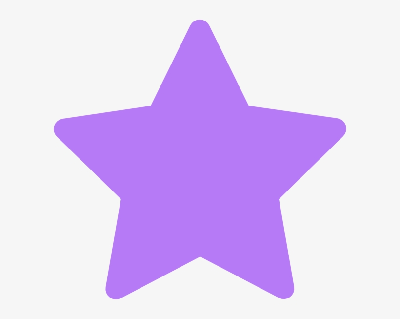 Star Clipart Lavender - Stars In Different Colors Transparent PNG