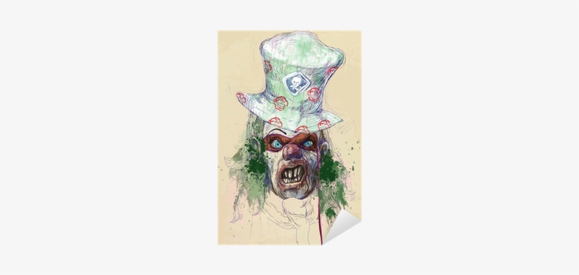 Spooky Clown Face Tote Bag, transparent png download