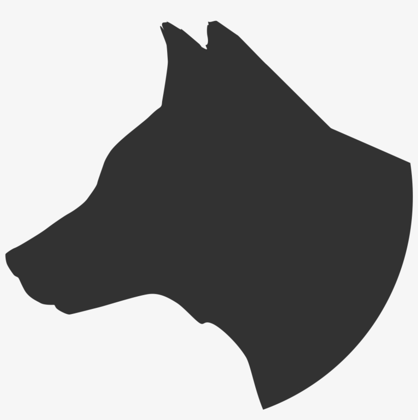 Dog Head Silhouette Png Images Pictures - Dog Head Silhouette Png, transparent png download