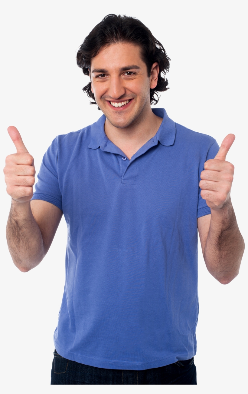 Men Pointing Thumbs Up Png Image, transparent png download