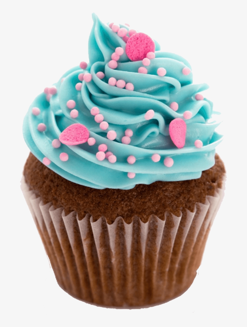 Cupcake Blue - Cupcake Jpg, transparent png download
