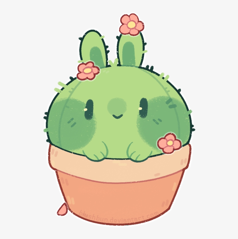 Cactus Bun By Blushbun - Png Cactus, transparent png download