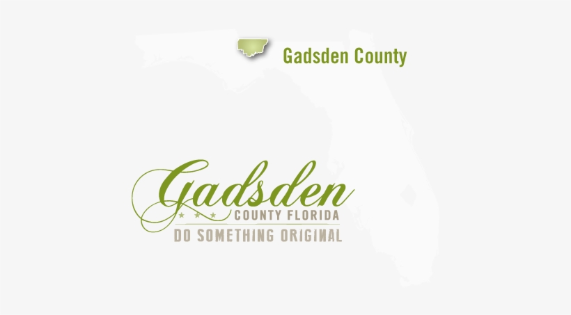 Gadsden Map - Poster: Peragine's Black Map Florida, 32x24in., transparent png download