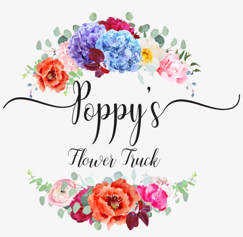 Poppy's Flower Truck - Watercolor Red Oreintal Poppy Shower Curtain, transparent png download