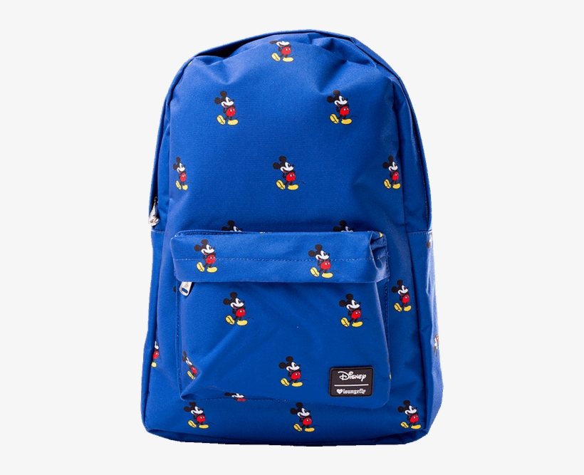 Mickey Mouse Blue Backpack, transparent png download