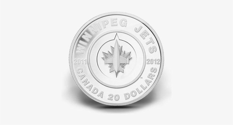 2011 Fine Silver 20 Dollar Coin - Winnipeg Jets, transparent png download
