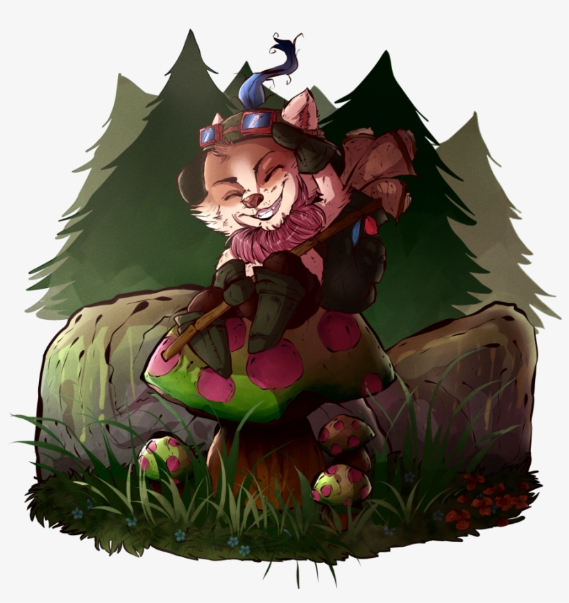 Captain Teemo Reporting For Duty - Cartoon, transparent png download