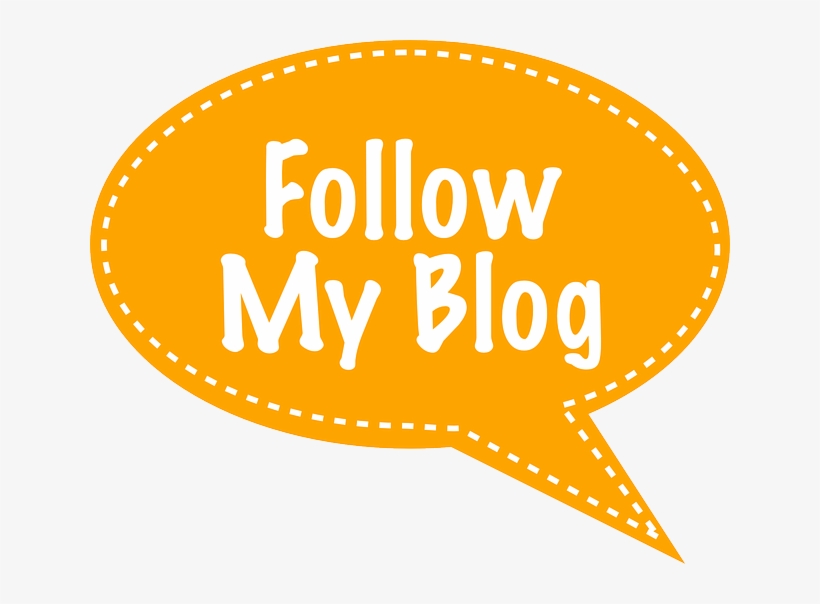 Bubble, Orange, Speech, Follow, Talk - Follow My Blog Badges Button, transparent png download