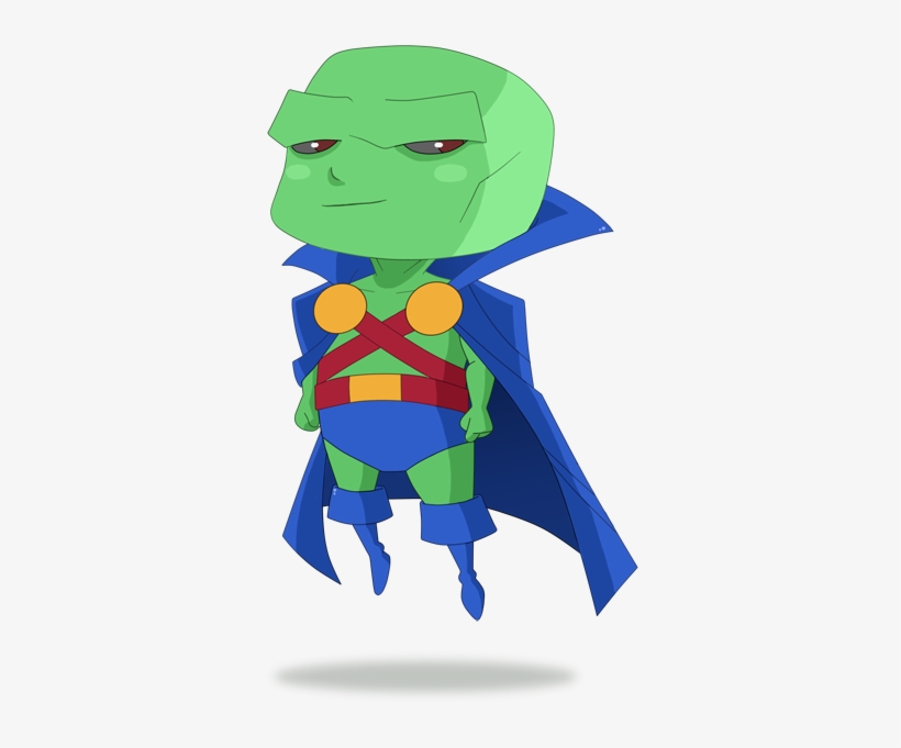 Martian Manhunter - Martian Manhunter Chibi Drawing, transparent png download