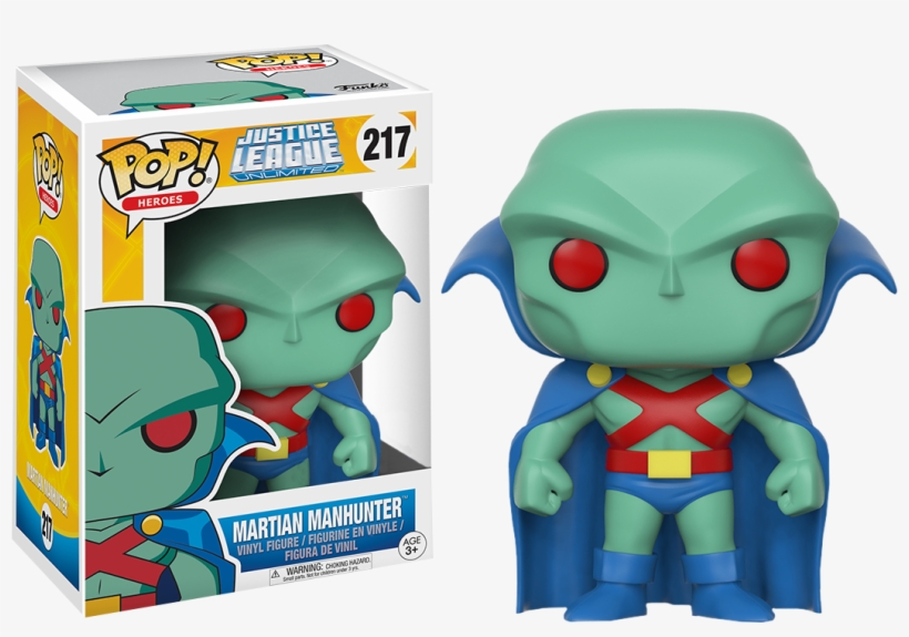 Justice - Martian Manhunter Funko, transparent png download