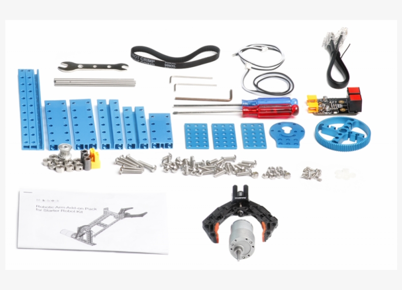 Robotic Arm Add-on Pack For Starter Robot Kit - Makeblock Robotic Arm Add-on Pack For Starter Robot, transparent png download