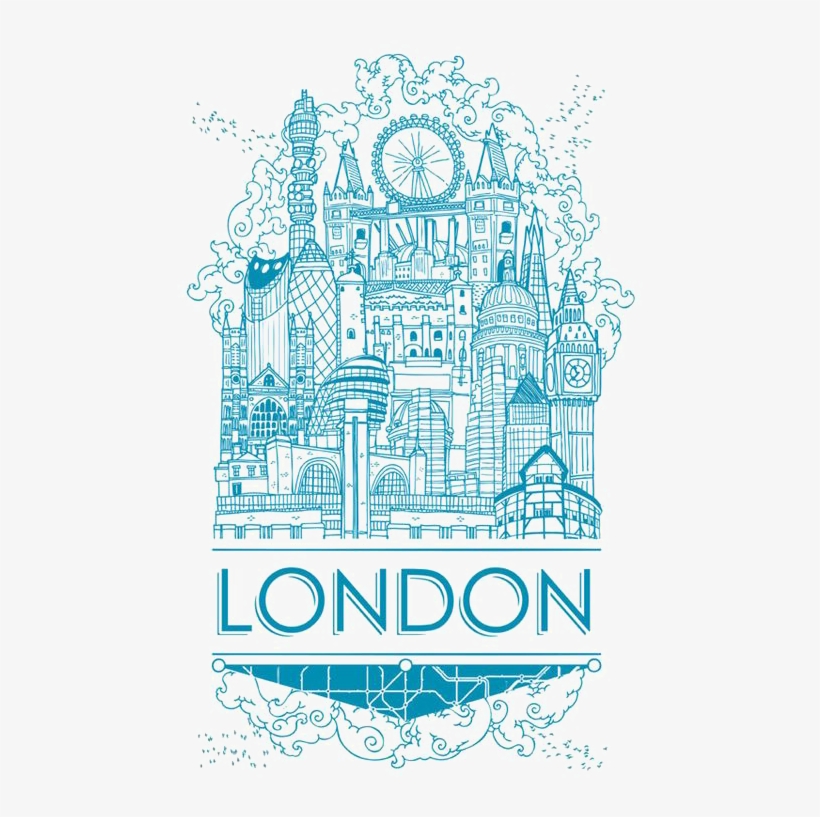 Big Ben Poster London Art Illustration - London, transparent png download