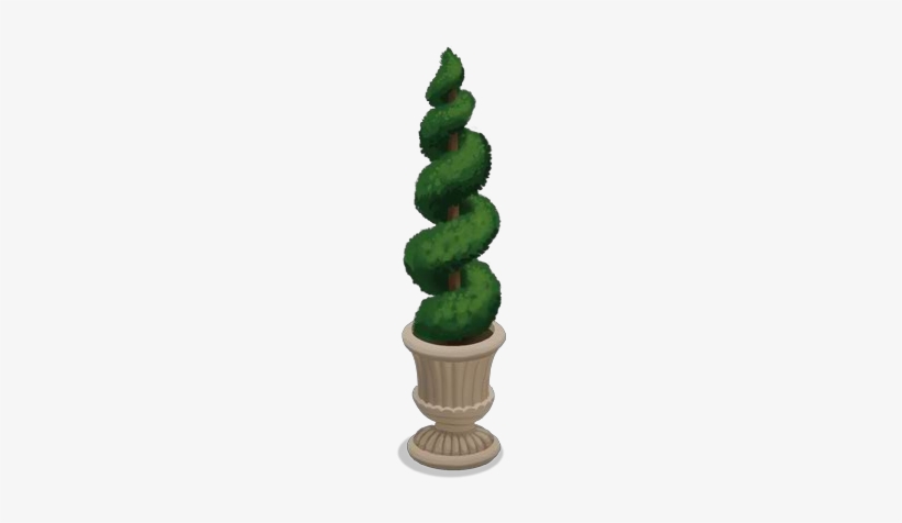 Potted Spiral Tree - Wiki, transparent png download