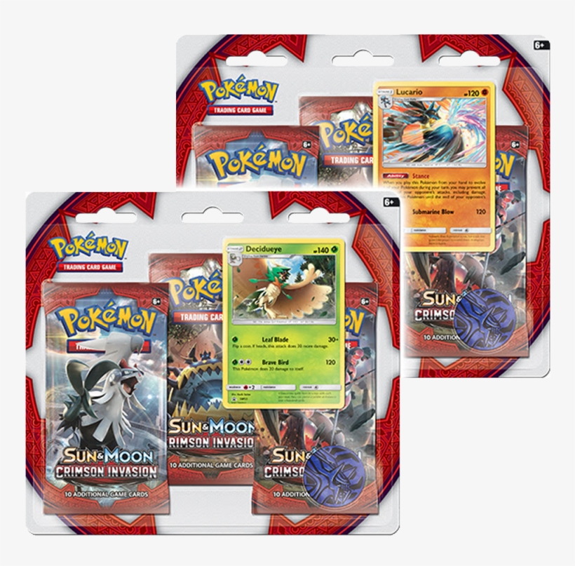 Set Of 2 S&m - Pokemon Crimson Invasion Blister, transparent png download
