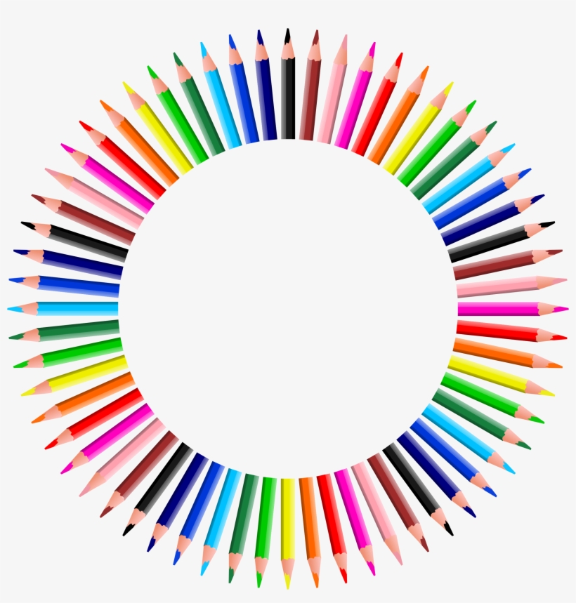 This Free Icons Png Design Of Colorful Pencils Frame, transparent png download
