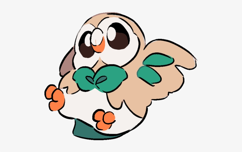 Rowlet But With Line Density, transparent png download