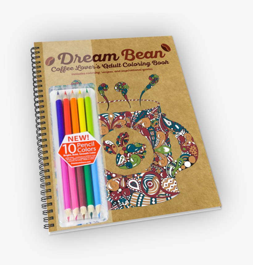 Next - Dream Bean - Coffee Lover's Adult Colouring Book- Includes, transparent png download