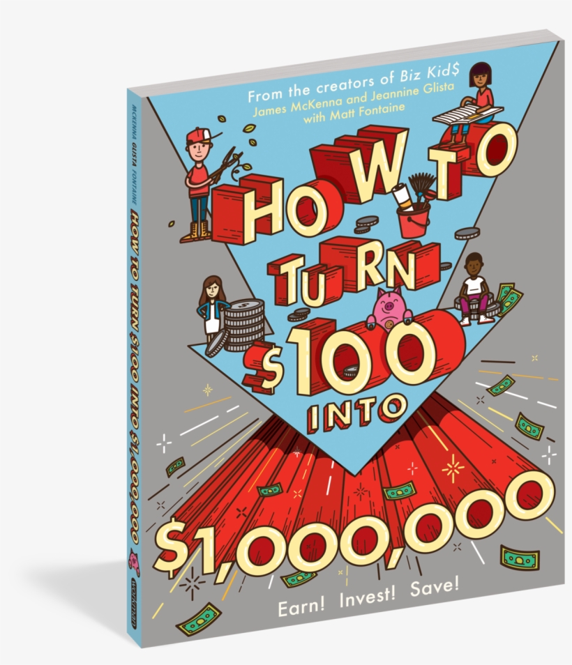 Setting Goals - Turn $100 Into $1000000 Earn Save Invest, transparent png download