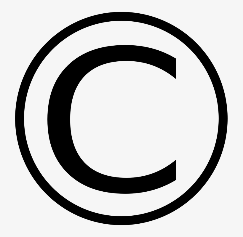Simbolo Copyright Png Clip Black And White Library - Copyright Clipart, transparent png download