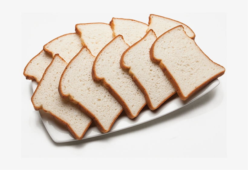White Bread - 10 Slices Of Bread, transparent png download