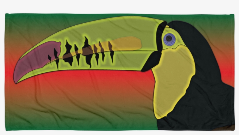 Hypno Toucan - Beach Towel - Rainforest Edition - Fashion Accessory, transparent png download