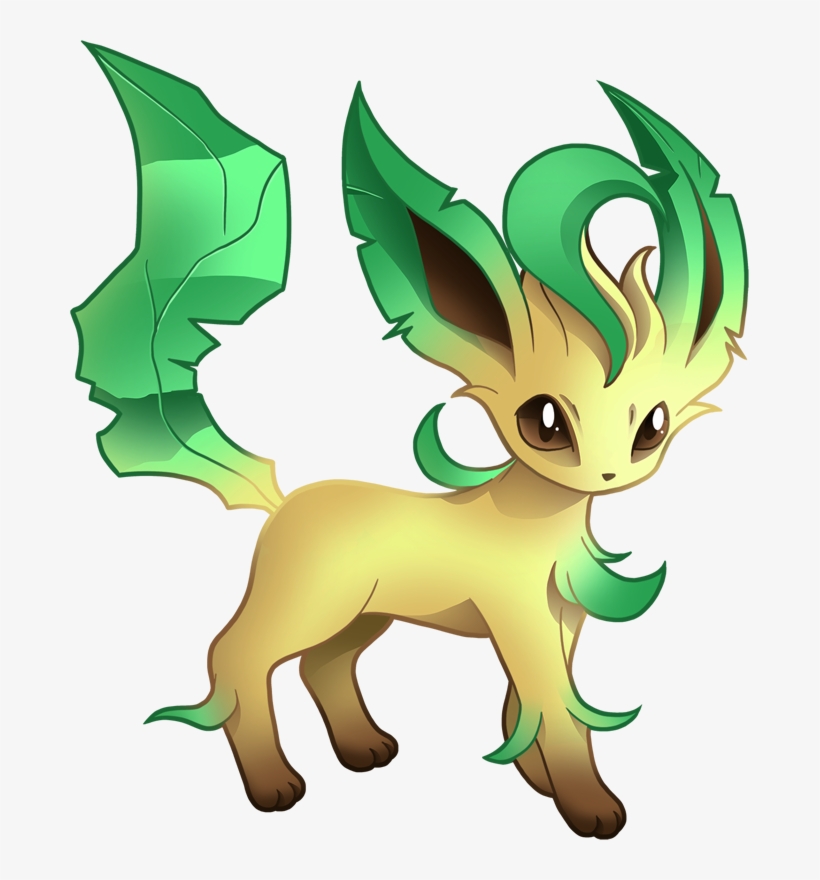 Pokemon Leafeon Is A Fictional Character Of Humans - Pokemon Leafeon, transparent png download