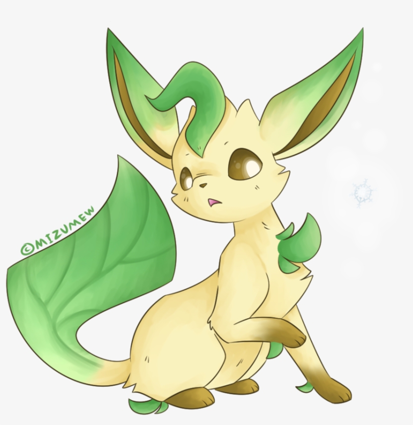 Royalty Free Vs Snow By Mizumew On Deviantart - Leafeon, transparent png download