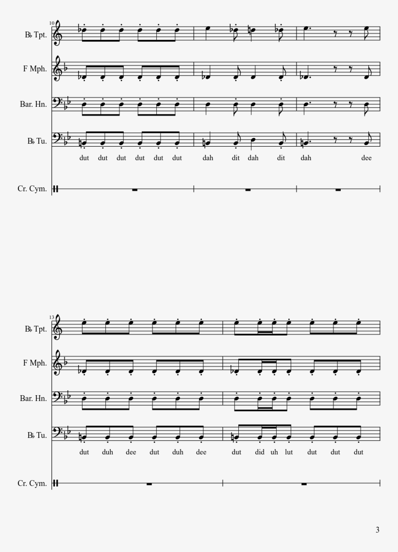 Making A Krabby Patty Sheet Music 3 Of 5 Pages - Let The Dogs Out Cello, transparent png download