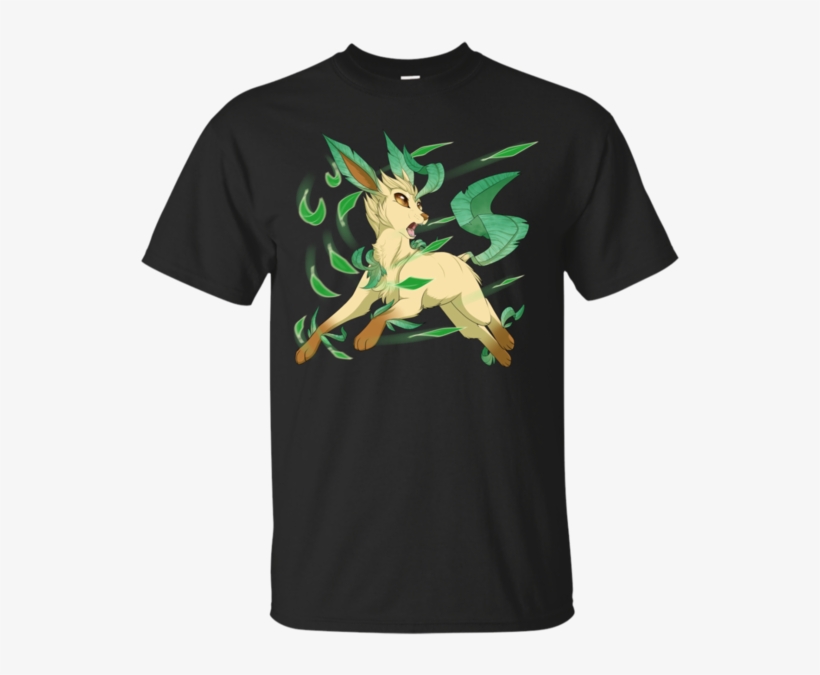 Leafeon Used Razor Leaf Leafeon T Shirt & Hoodie Evolst - T-shirt, transparent png download