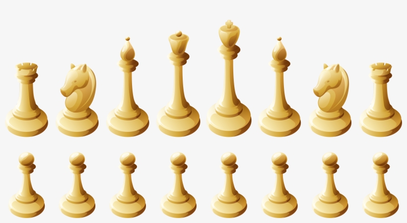White Chess Pieces Png Clipart - Chess, transparent png download