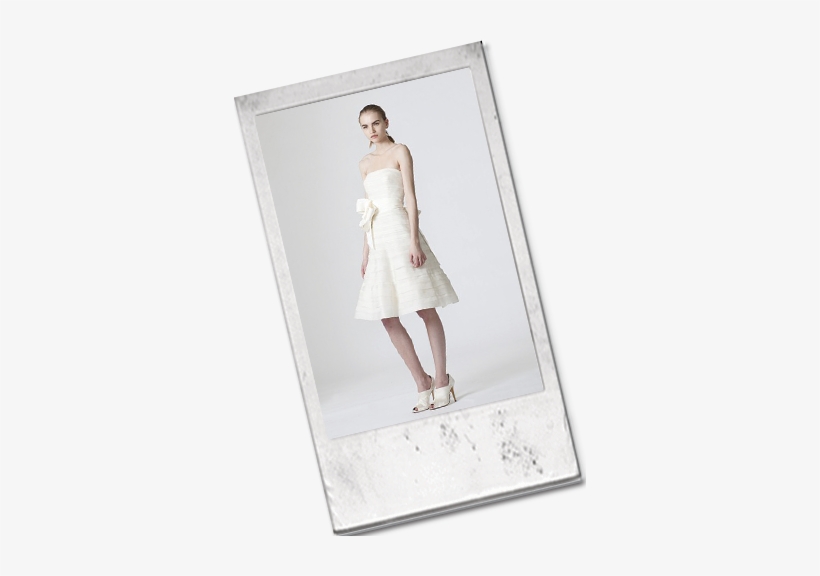 A Beach Setting Is A Very Romantic And Intensely Visual - Vera Wang Short Wedding Dresses, transparent png download