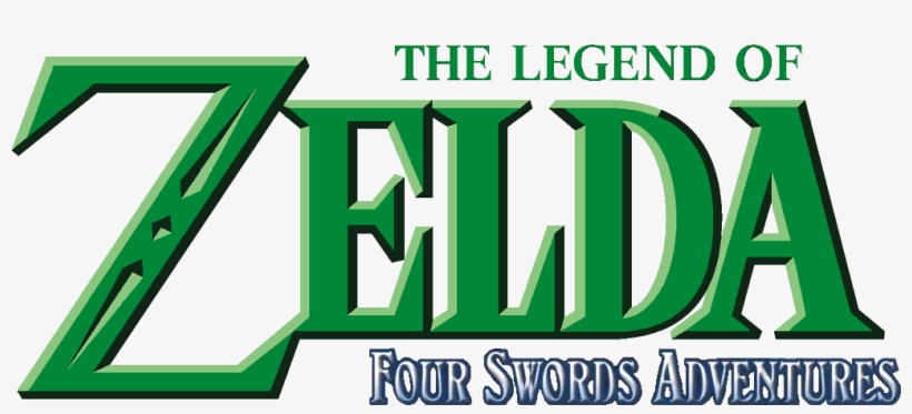 The Legend Of Zelda Four Swords Adventures - Legend Of Zelda Title Png, transparent png download