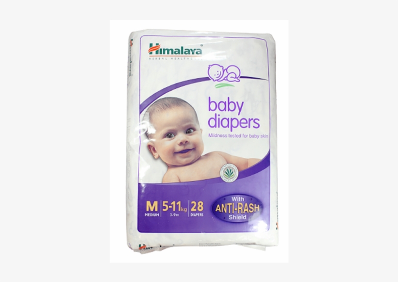 Himalaya Baby Diapers Medium 28 Pieces - Himalaya Baby Diapers Medium 2s, transparent png download