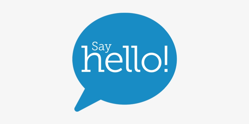 Contact Info - Say Hello Transparent, transparent png download