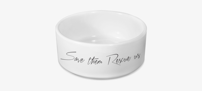 Save Them Rescue Us Dog Bowl - Dog, transparent png download