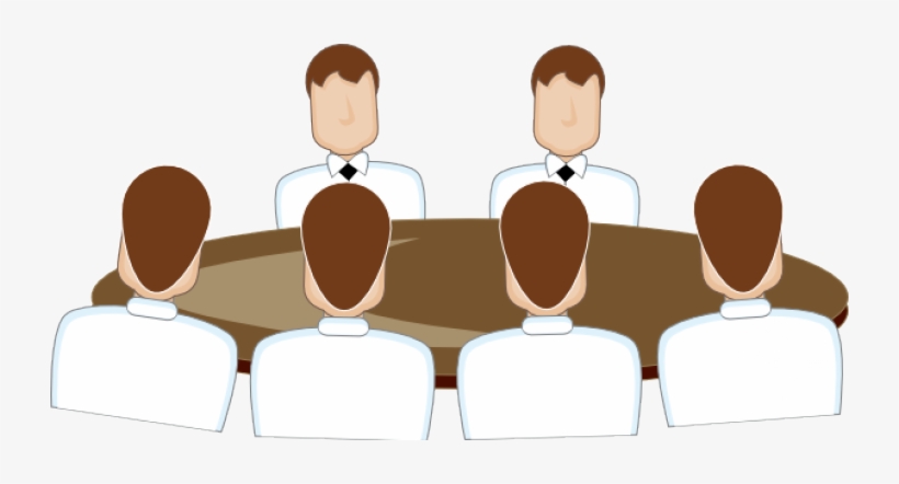 Svg Transparent Clip Art Black And White Biantable - Round Table Discussion, transparent png download