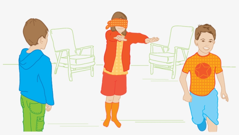 Blinds Clipart Blindfold Game - Toddler, transparent png download