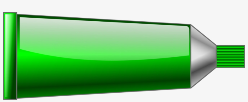 Green Color Paint Tube Blue - Green Paint Tube Clipart, transparent png download