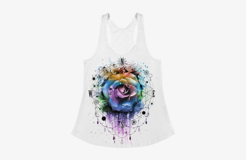 Sacred Rose Women's Racerback Tank - Woman, transparent png download