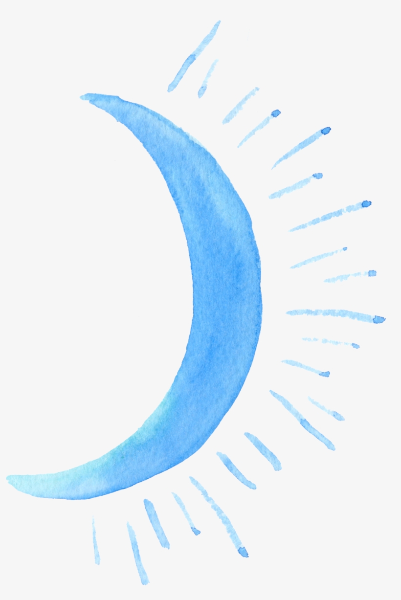 Report Abuse - Watercolor Moon Png, transparent png download
