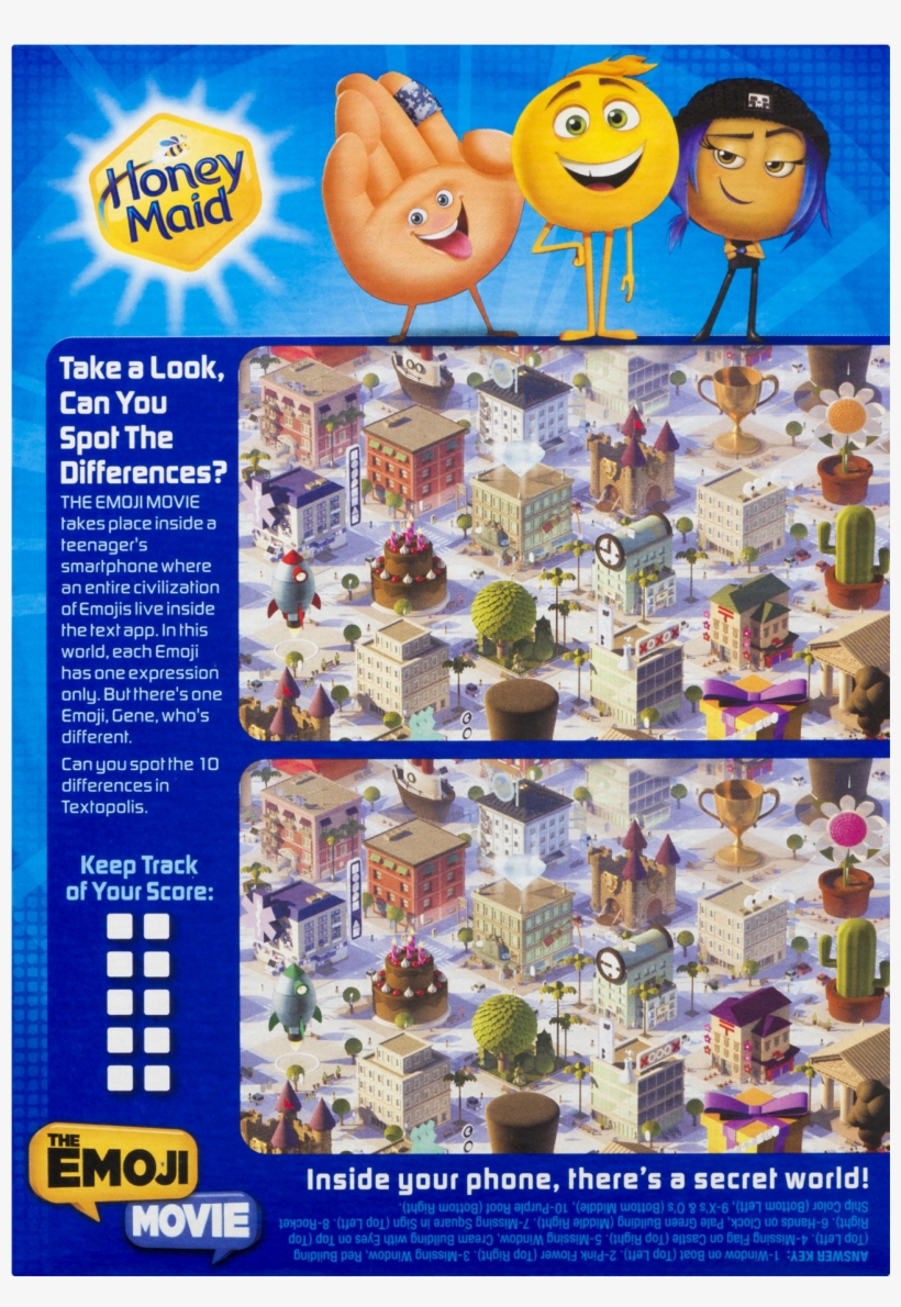 Honey Maid Graham Snacks, The Emoji Movie - 13 Oz, transparent png download
