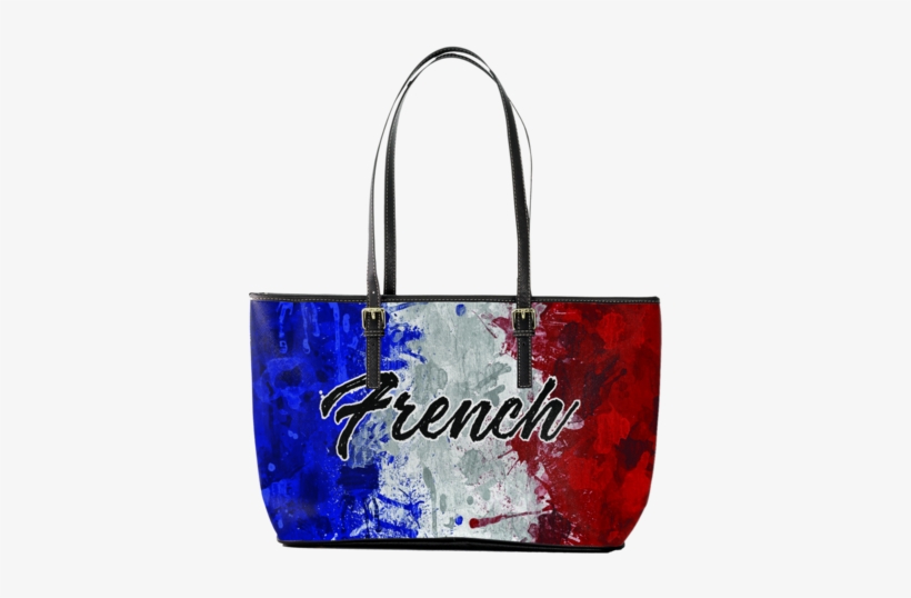 France Flag Large Leather Tote - Vrijheid Gelijkheid Broederschap Maarten Van Den Heuvel, transparent png download