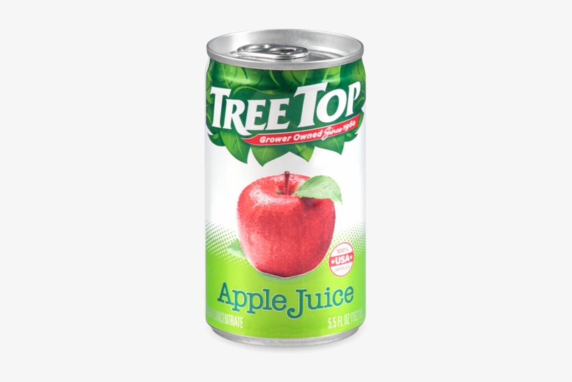Fruit Juice - Tree Top 100% Apple Juice 48-5.5 Fl. Oz. Cans, transparent png download