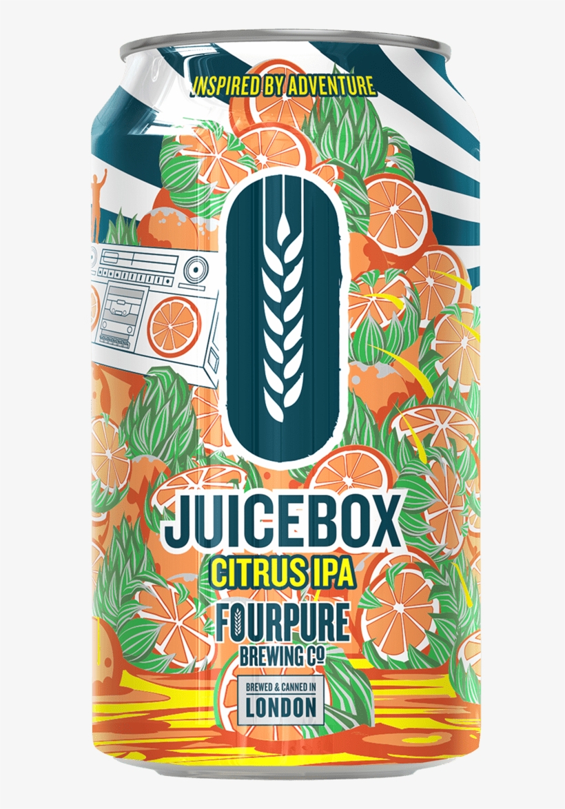 Juicebox 330ml Thumbnail - Fourpure Juicebox Citrus Ipa 330ml Can, transparent png download