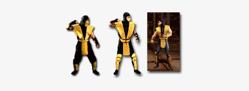Scorpion From Mk1 Mk2 And Mythologies - Scorpion Mortal Kombat Original, transparent png download