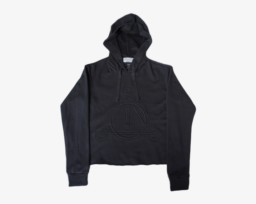 Ladies Embossed Symbol Crop Hoodie - High Quality Hoodies, transparent png download