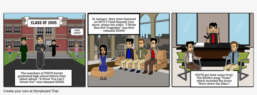 Panic At The Disco - Cartoon, transparent png download