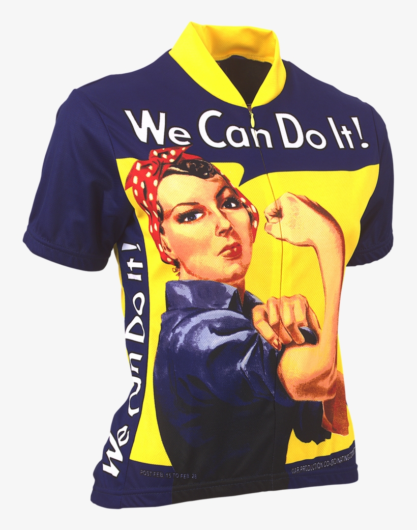 Rosie 1 Copy - We Can Do It Cycle Shirt, transparent png download